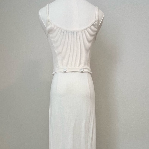 Christopher Esber Ruched Disconnect Knit Dress Cutout Cami Beige - Picture 7 of 11